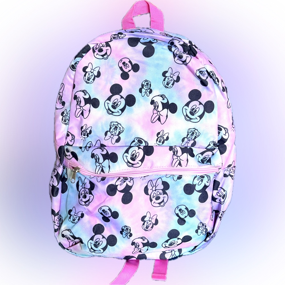 Disney Mickey Mouse Kids Backpack - Pink and Blue